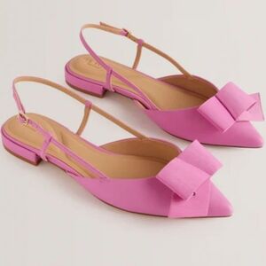 New TED BAKER Emma Bow Slingback Pointed Toe. Size 6.5